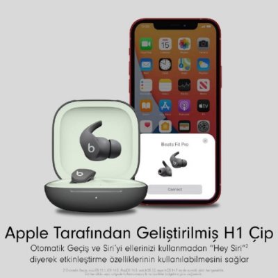 Beats Fit Pro: Gürültü Önleme Özellikl - Gri
