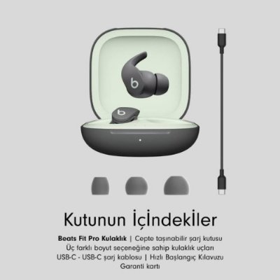Beats Fit Pro MK2J3EE/A TWS Kulak İçi Bluetooth Kulaklık Gri Teşhir