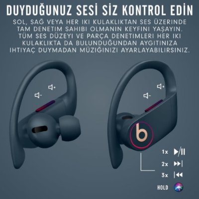Beats Powerbeats Pro Totally Wireless Kulak İçi Lacivert Bluetooth Kulaklık