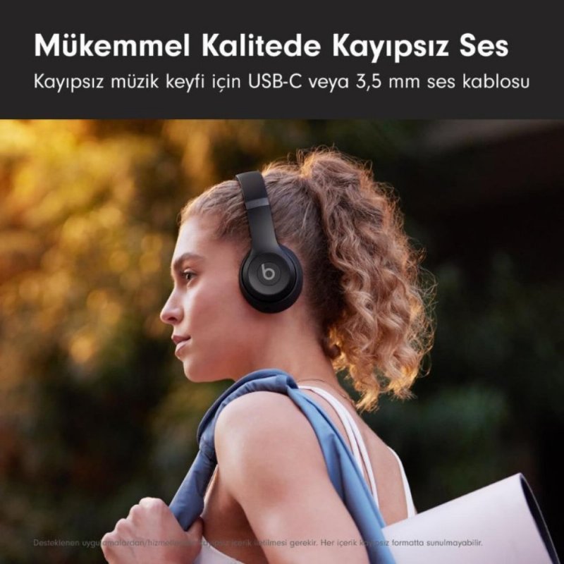 Beats Solo 4 Mat Siyah Kulak Üstü Bluetooth Kulaklık Teşhir