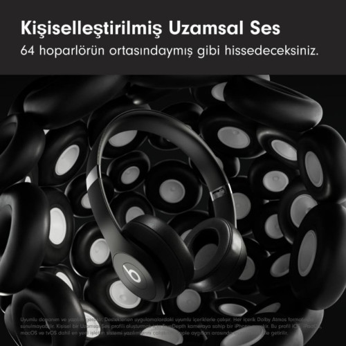 Beats Solo 4 Mat Siyah Kulak Üstü Bluetooth Kulaklık Teşhir
