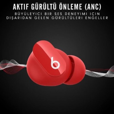 Beats Studio Buds Anc Özellikli Kablosuz Kulaklık Kırmızı 'Outlet