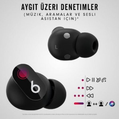 Beats Studio Buds, Gürültü Önleme Özellikli - Siyah 