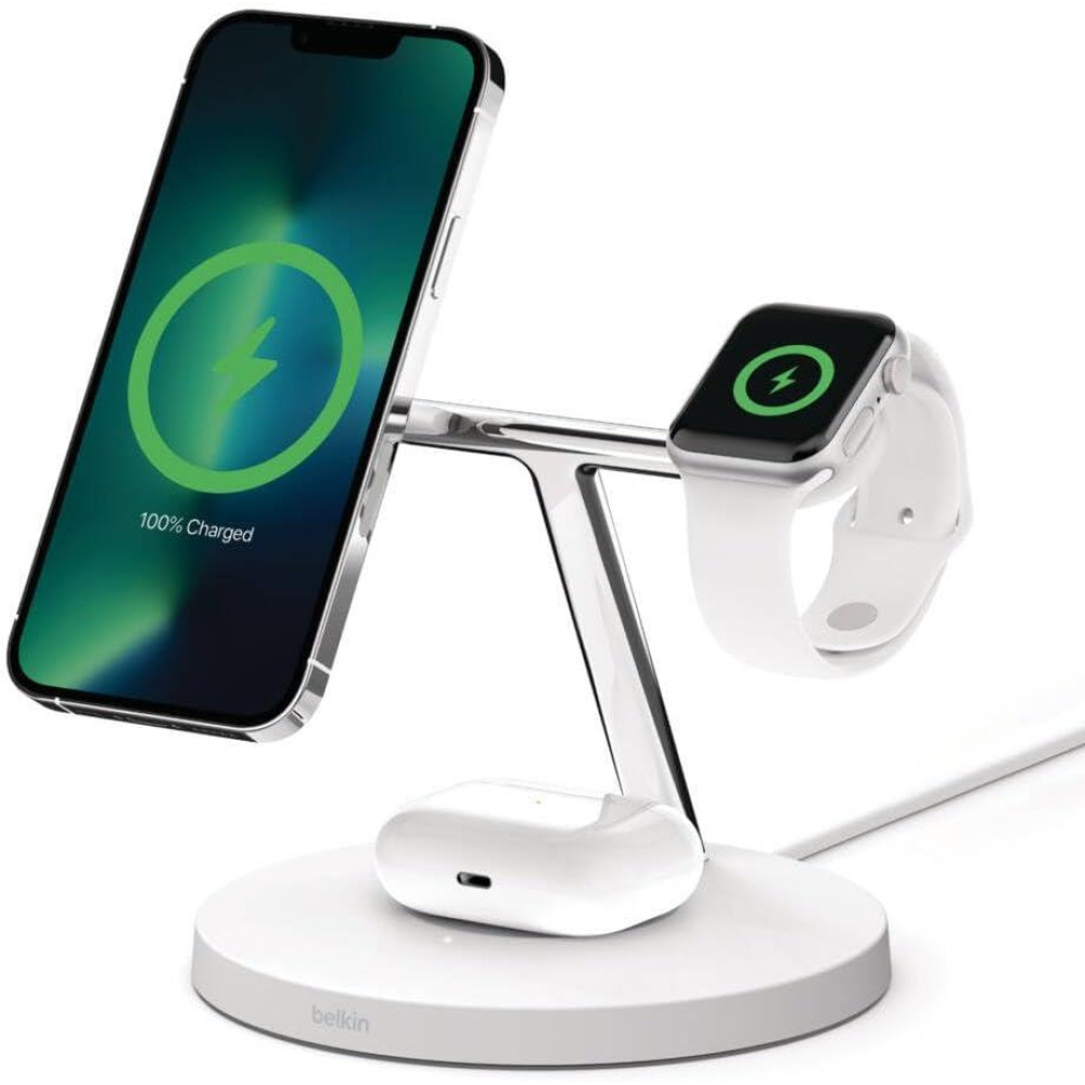 Belkin Şarj İstasyonu 3-tr-1 blanc Outlet