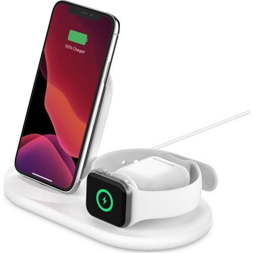 Belkin WIZ001VFWH Beyaz 3in1 Kablosuz Şarj Aleti