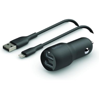 Belkin 24 W USB-Lightning Kablosu dahil Boost Charge Çift Bağlantı Noktalı Araç Şarjı Teşhir