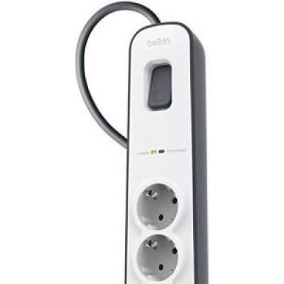 Belkin BSV401VF2M 525 Joule 2 USB'li 4'lü 2 m Akım Korumalı Priz Teşhir