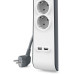 Belkin BSV401VF2M 525 Joule 2 USB'li 4'lü 2 m Akım Korumalı Priz Teşhir