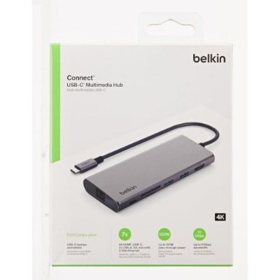 Belkin USB-C 7 in 1 Multiport Çoklayıcı Adaptör / AVC009BTSGY8 Teşhir