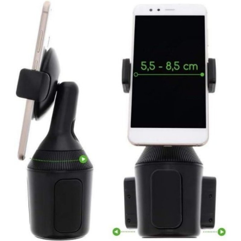 Belkin Akıllı Telefonlar için Telefon Tutucu, Araç İçi Kullanım, Bardak Tutucu Uyumlu - iPhone, Samsung, LG, Sony, Google vb. Modellerle Uyumlu Teşhir