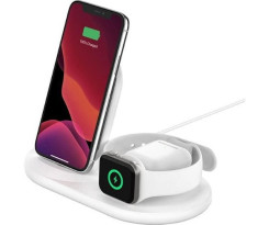 Belkin WIZ001VFWH Beyaz 3in1 Kablosuz Şarj Al...