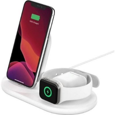 Belkin WIZ001VFWH Beyaz 3in1 Kablosuz Şarj Aleti Teşhir