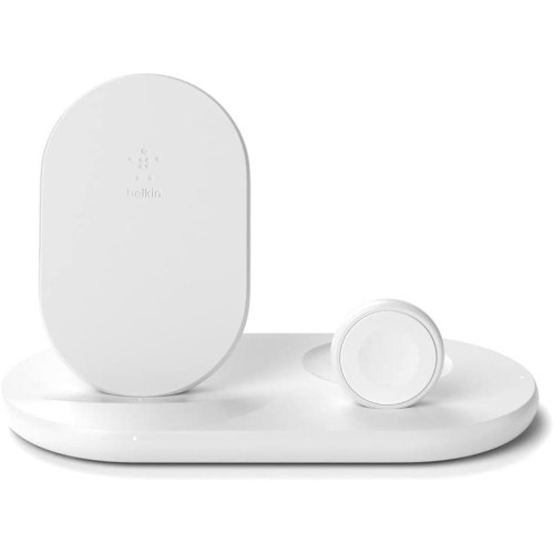 Belkin WIZ001VFWH Beyaz 3in1 Kablosuz Şarj Aleti Teşhir