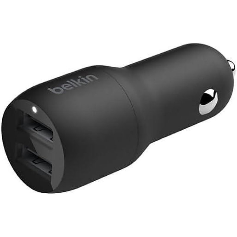 Belkin 24W 2 Port USB Siyah Hızlı Araç Şarj Cihazı Teşhir
