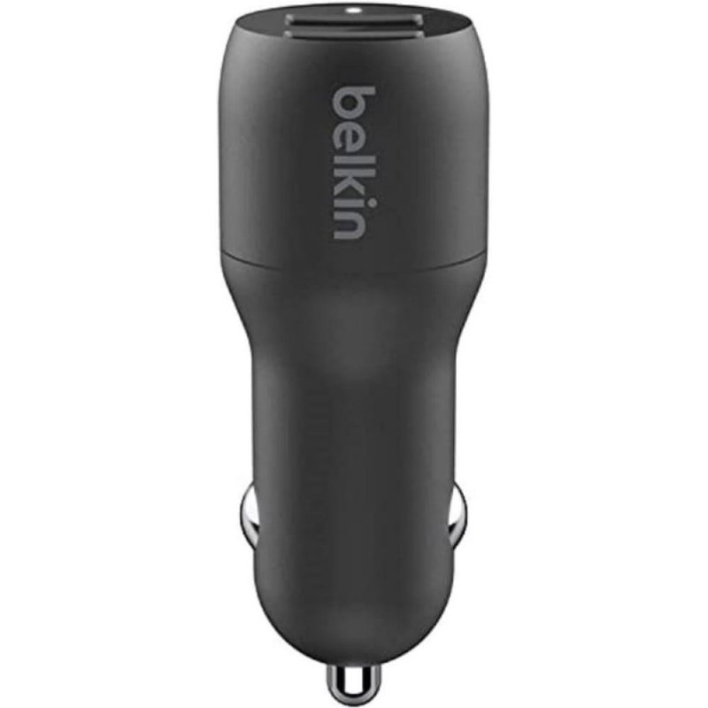 Belkin 24W 2 Port USB Siyah Hızlı Araç Şarj Cihazı Teşhir