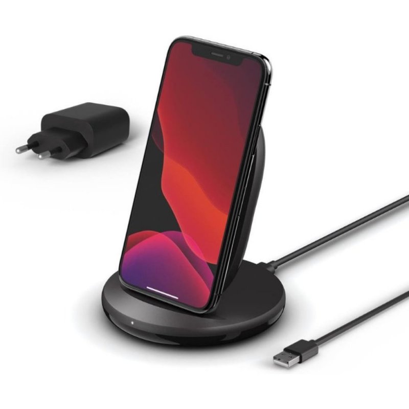 Belkin BoostCharge 15W Kablosuz Şarj Standı (Qi Şarj Standı) - Siyah Outlet