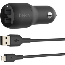 Belkin 24W 2 Port USB Siyah Hızlı Araç Şarj Cihazı Teşh...