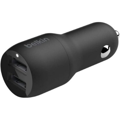 Belkin 24W 2 Port USB Siyah Hızlı Araç Şarj Cihazı Teşhir