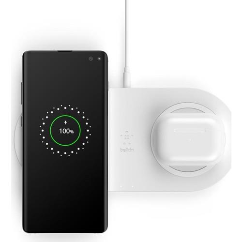 Belkin WIZ002VF Dual Beyaz Kablosuz Şarj Aleti