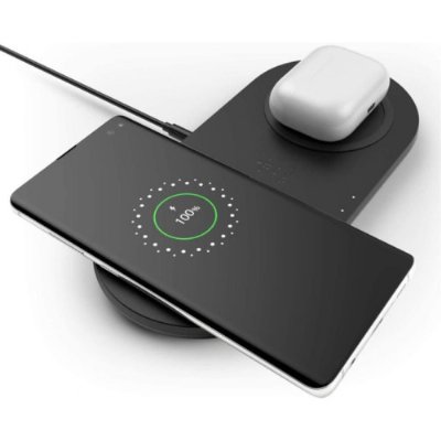 Belkin WIZ002VF Dual 10 W Kablosuz Şarj Cihazı Siyah Teşhir