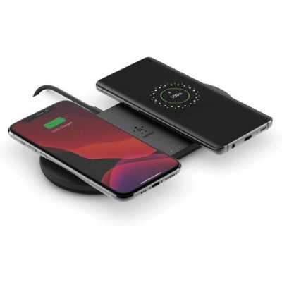 Belkin WIZ002VF Dual 10 W Kablosuz Şarj Cihazı Siyah Teşhir
