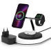 Belkin BoostCharge Pro WIZ009VFBK Siyah 3in1 Kablosuz Hızlı Şarj Aleti Teşhir