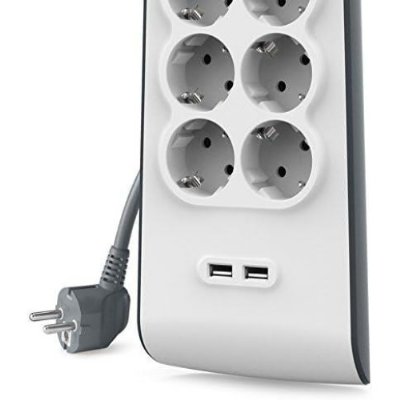 Belkin BSV604VF2M 650 Joule 2 USB'li 6'lı 2 m Akım Korumalı Priz Teşhir
