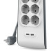 Belkin BSV604VF2M 650 Joule 2 USB'li 6'lı 2 m Akım Korumalı Priz Teşhir