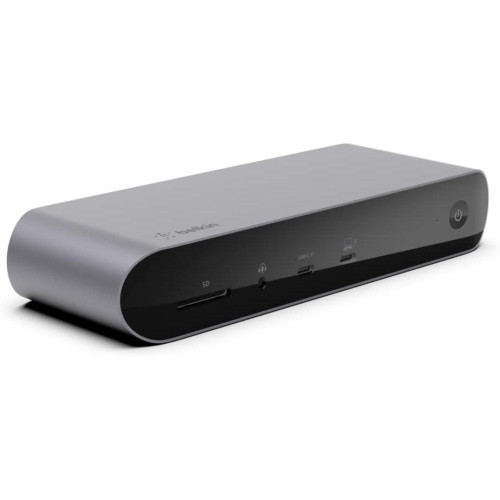 Belkin Thunderbolt 4 Dock Pro, Tek 8K 60hz, Çift 4K Ekran Uyumlu, 2 x Thunderbolt 4 Bağlantı Noktası, 2 x HDMI Bağlantı Noktası, 90W Güç Dağıtım PD, Ses Girişi/Çıkışı Teşhir