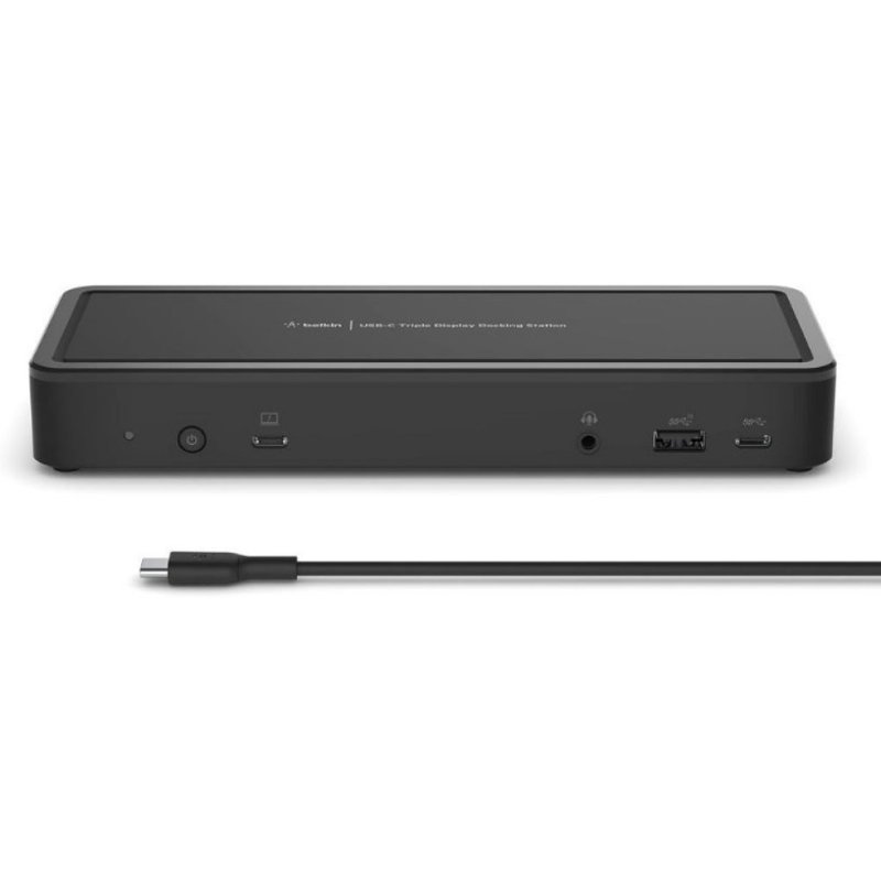 Belkin USB C Bağlantı İstasyonu (2 HDMI 2.0 Bağlantı Noktası, 2 DisplayPort 1.4, 3 USB C, 5 USB A Bağlantı Noktası, USB C Aygıtları için 1 Gigabit Ethernet Bağlantı Noktası) Teşhir