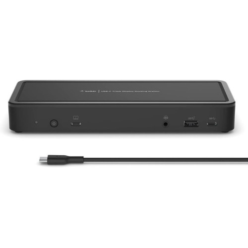 Belkin USB C Bağlantı İstasyonu (2 HDMI 2.0 Bağlantı Noktası, 2 DisplayPort 1.4, 3 USB C, 5 USB A Bağlantı Noktası, USB C Aygıtları için 1 Gigabit Ethernet Bağlantı Noktası) Teşhir