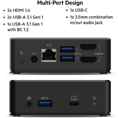 Belkin USB-C Çift Ekran Bağlantı İstasyonu (85W Güç Dağıtımı, HDMI, USB-A 3.1 Gen 1, USB-C, USB C Dizüstü Bilgisayar için Ses - Teşhir