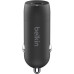 Belkin USB-C Hızlı Araç Şarj Cihazı 20W (Hızlı Şarj Cihazı) - Siyah Teşhir