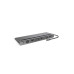 Belkin USB-C Hub, 11'i 1 arada Çoklu Bağlantı Noktalı Adaptör Yuvası, 4K HDMI, DisplayPort, VGA, USB-C ve 100W, Bağlı Cihazdan Şarj Etmek İçin, 3x USB A, Gigabit Ethernet, SD, MicroSD, 3,5 mm Jak Outlet