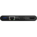 Belkin USB-C Multimedia Adaptörü (VGA, 4K HDMI, USB 3.0, Ethernet Bağlantı Noktalı USB-C Hub) MacBook Pro, iPad Pro, Surface Pro, Chromebook ve daha fazlası için 100 W Doğrudan İletimli Güç Teşhir