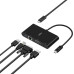 Belkin USB-C Multimedia Adaptörü (VGA, 4K HDMI, USB 3.0, Ethernet Bağlantı Noktalı USB-C Hub) MacBook Pro, iPad Pro, Surface Pro, Chromebook ve daha fazlası için 100 W Doğrudan İletimli Güç Teşhir