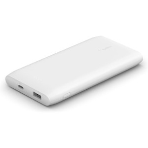 Belkin USB-C PD Powerbank 10K (USB-C + USB Bağlantı Noktaları ile Hızlı Şarj Taşınabilir Şarj Cihazı, 10000mAh Kapasite), Beyaz Teşhir