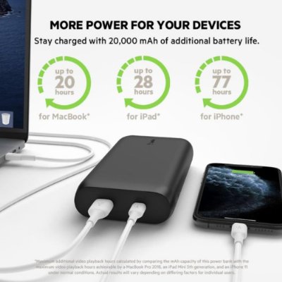 Belkin Boost Charge Siyah 20000 mAh Powerbank Teşhir