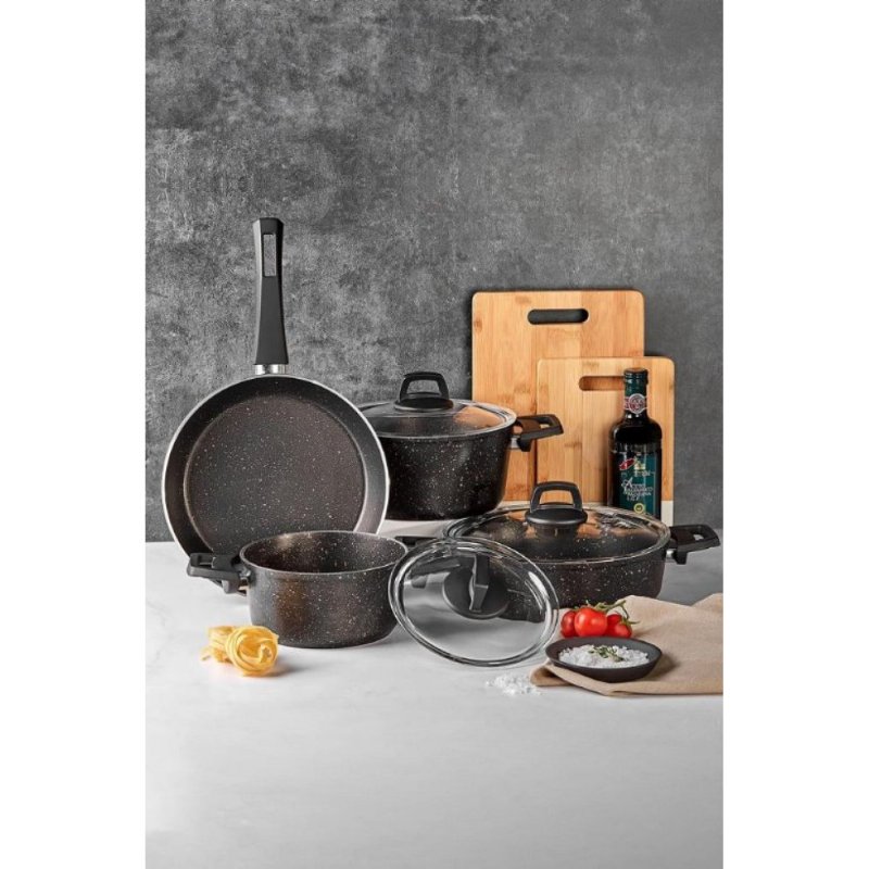 Karaca Bio Granit Blackgold New 7 Parça Outlet