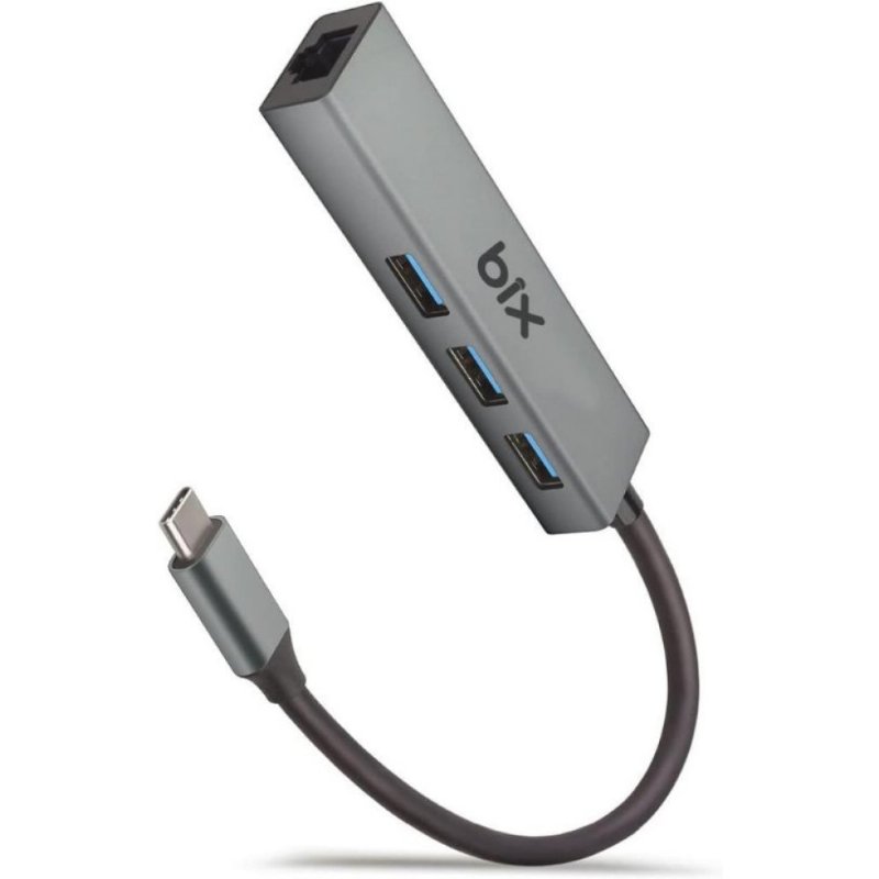 Bix Bxc06hb Type-c'den 3 Bağlantı Noktalı Gigabit Ethernet Usb 3.2 Hub - Teşhir