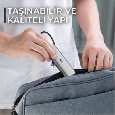 Bix Bxc06hb Type-c'den 3 Bağlantı Noktalı Gigabit Ethernet Usb 3.2 Hub - Teşhir