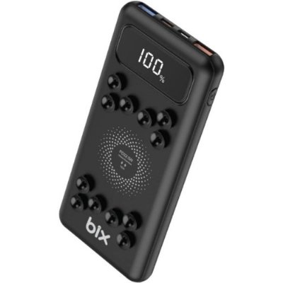 Bix PB103 10000 mAh Vantuzlu Kablosuz Powerbank Siyah Teşhir