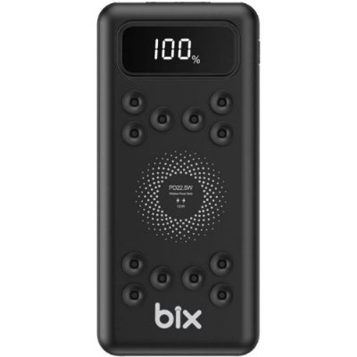 Bix PB103 10000 mAh Vantuzlu Kablosuz Powerbank Siyah Teşhir