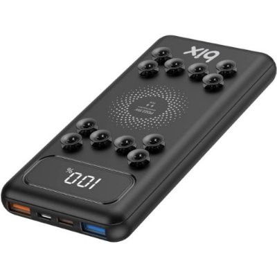 Bix PB103 10000 mAh Vantuzlu Kablosuz Powerbank Siyah Teşhir