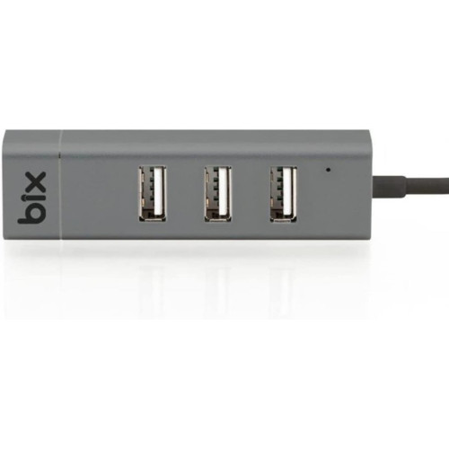 Bix BX03HB 4in1 USB Hub 1Gbps Ethernet, 3x USB 2.0 Macbook, iMac / Windows Uyumlu Çoklayıcı Adaptör