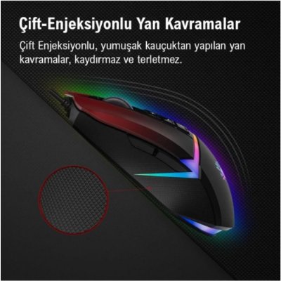 Bloody W60 Max Kırmızı RGB Optik Kablolu Oyuncu Mouse