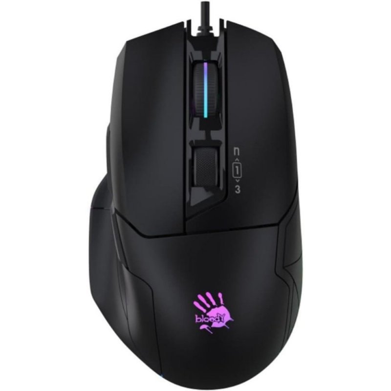 Bloody W70 Max Siyah RGB Optik Kablolu Oyuncu Mouse - Outlet