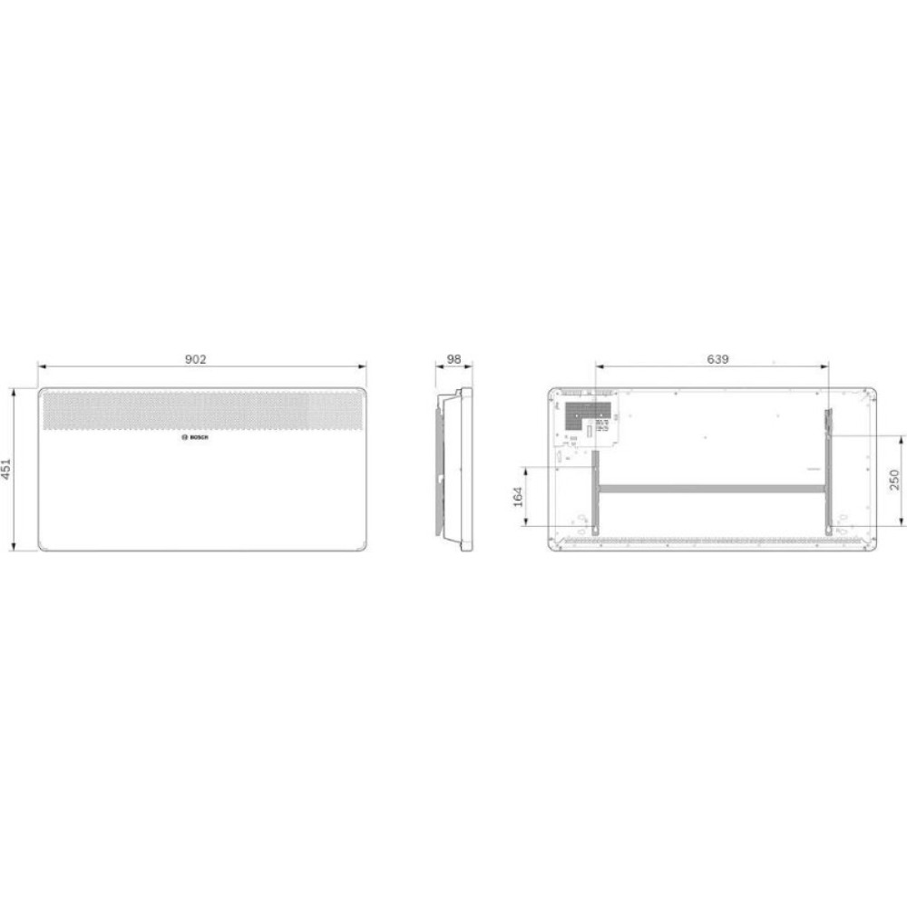 Bosch HC 4000 2500 W Elektrikli Konvektör Isıtıcı Outlet