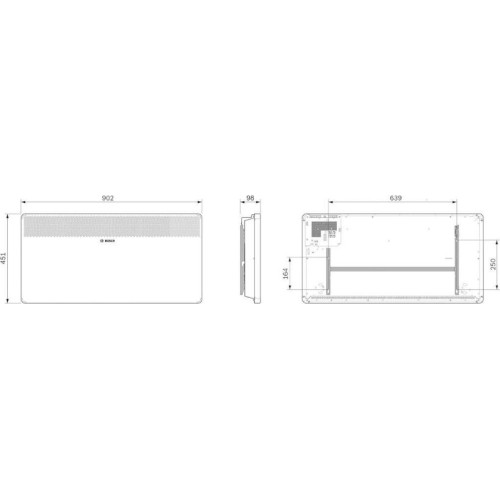 Bosch HC 4000 2500 W Elektrikli Konvektör Isıtıcı Outlet