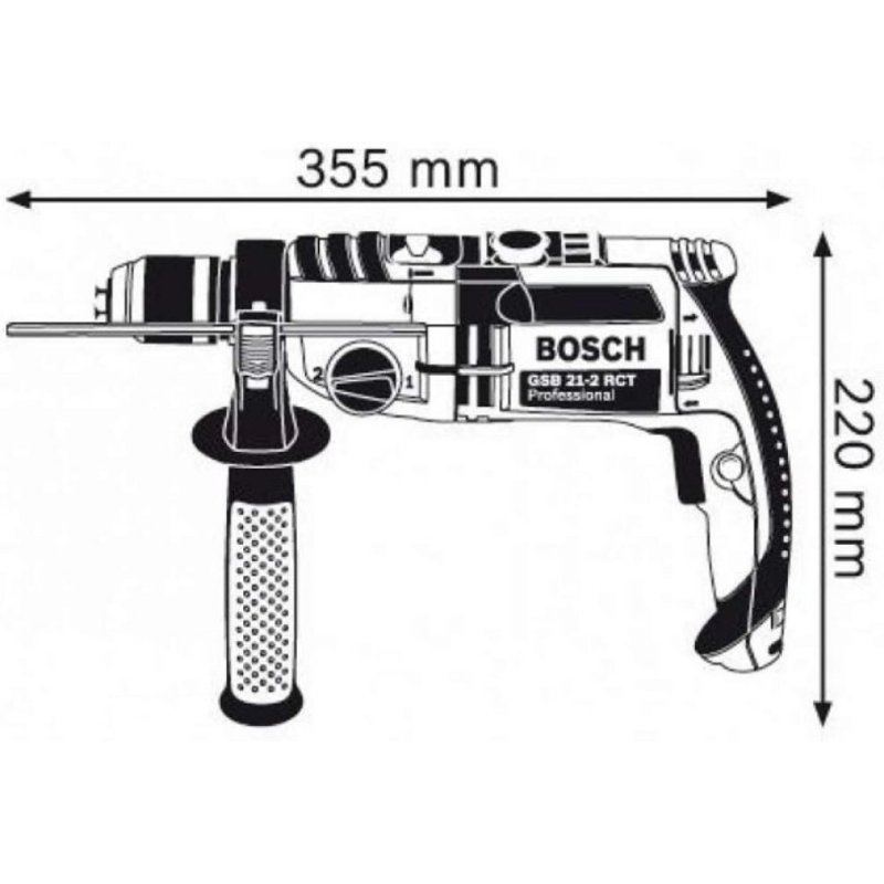 Bosch GSB 21-2 RCT 1300 W Darbeli Matkap Teşhir